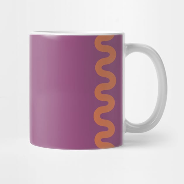 Wavy Lines - Orange Purple by Colorable